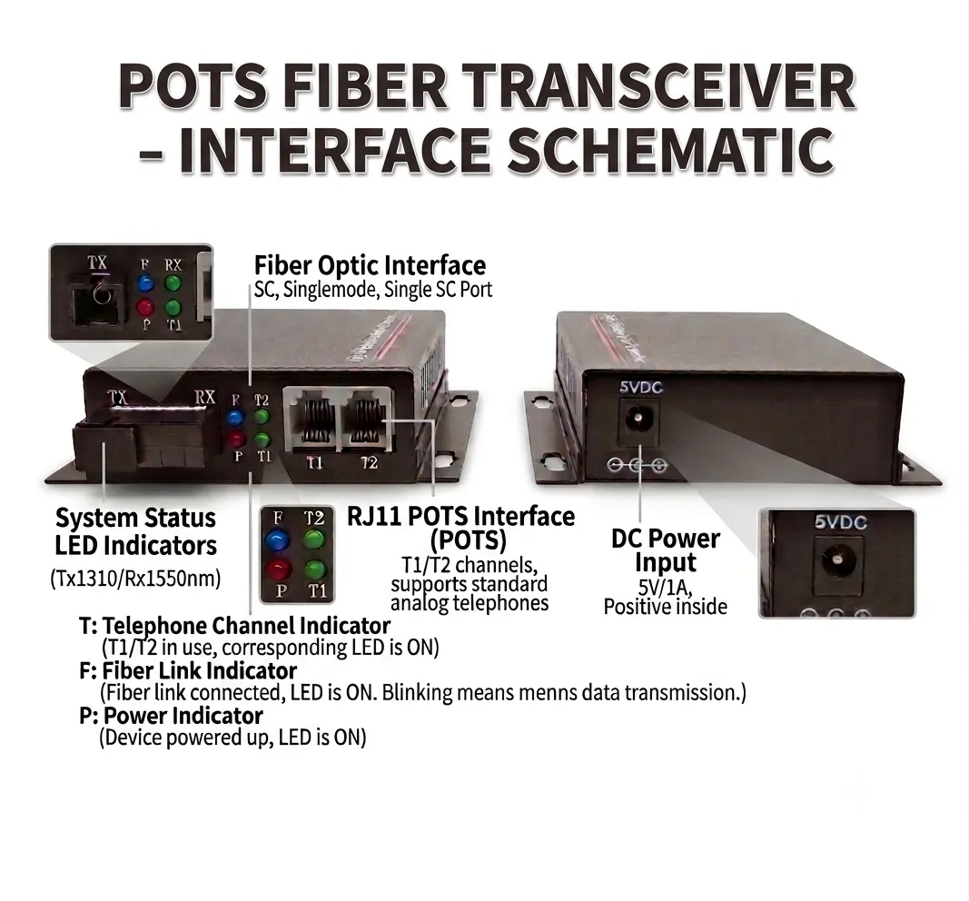 POTS Fiber Transceiver