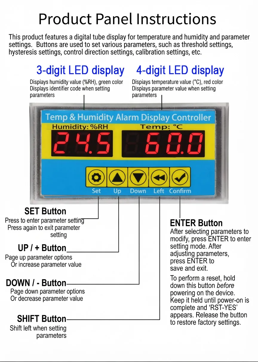 Digital Temperature and Humidity Controller