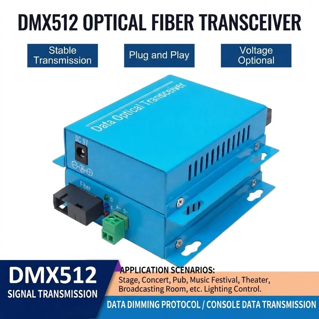 DMX512 Optical Fiber Transceiver