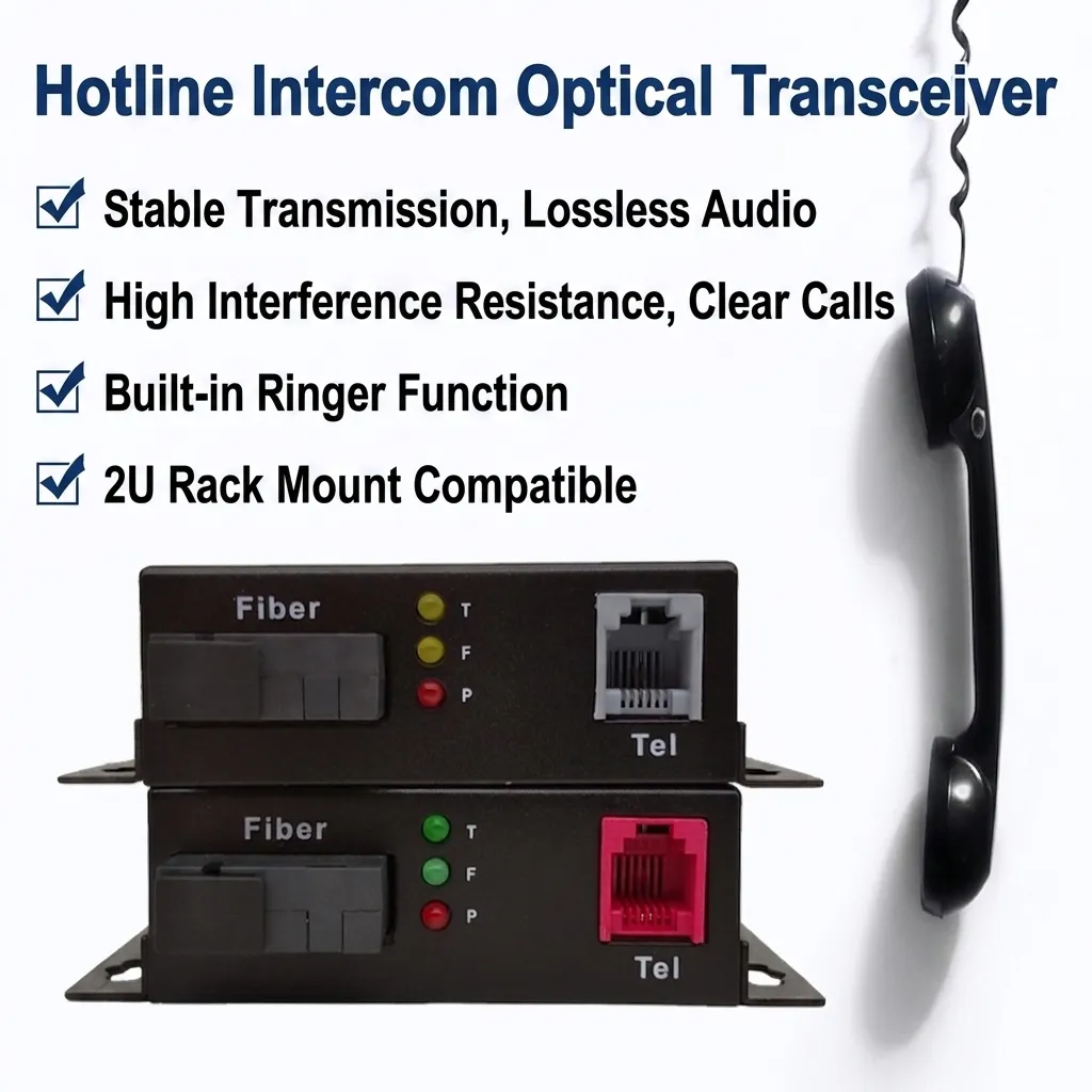 Hotline Intercom Optical Transceiver