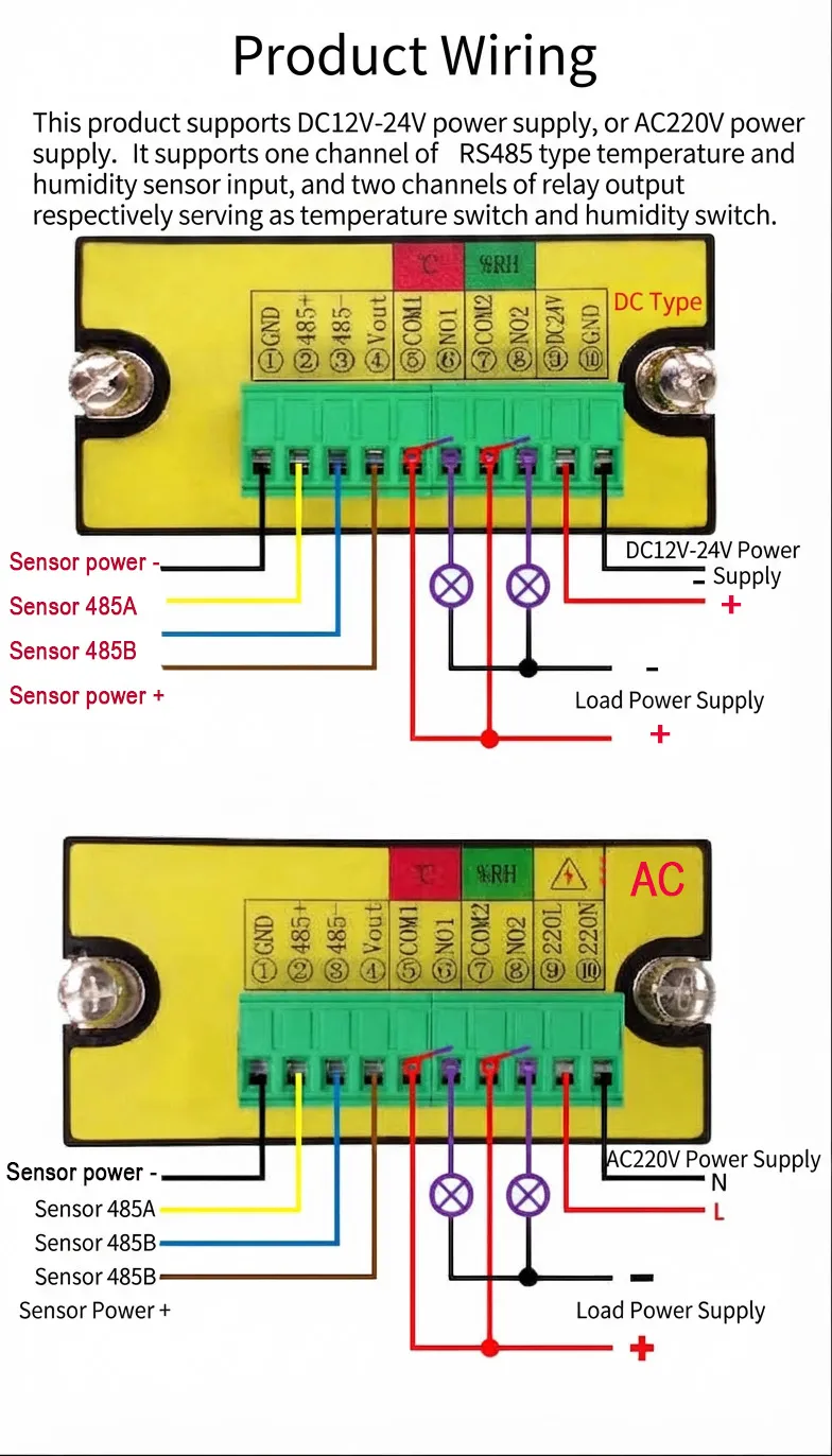 Digital Temperature and Humidity Controller