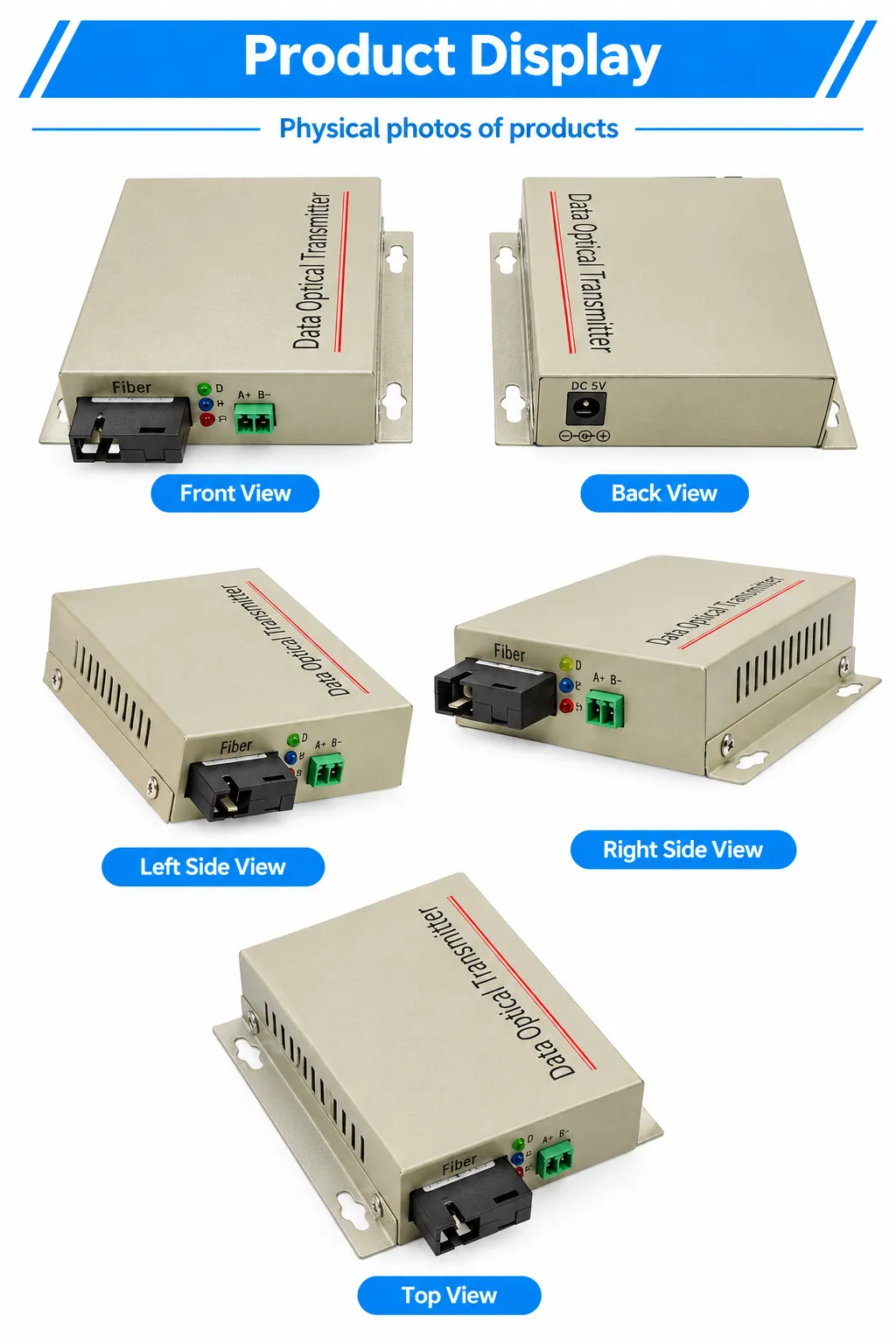 DM512 Optical Fiber Transceiver