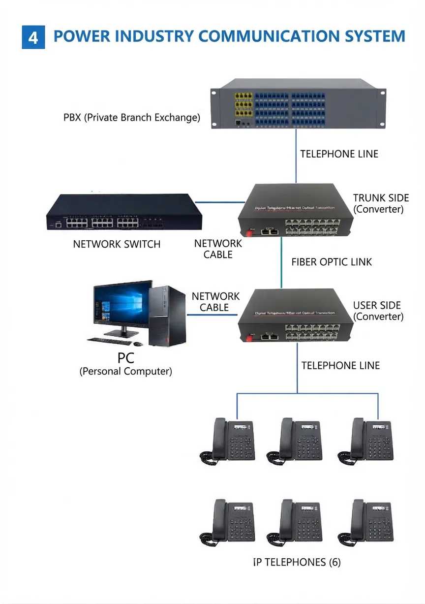 POTS Fiber Transceiver