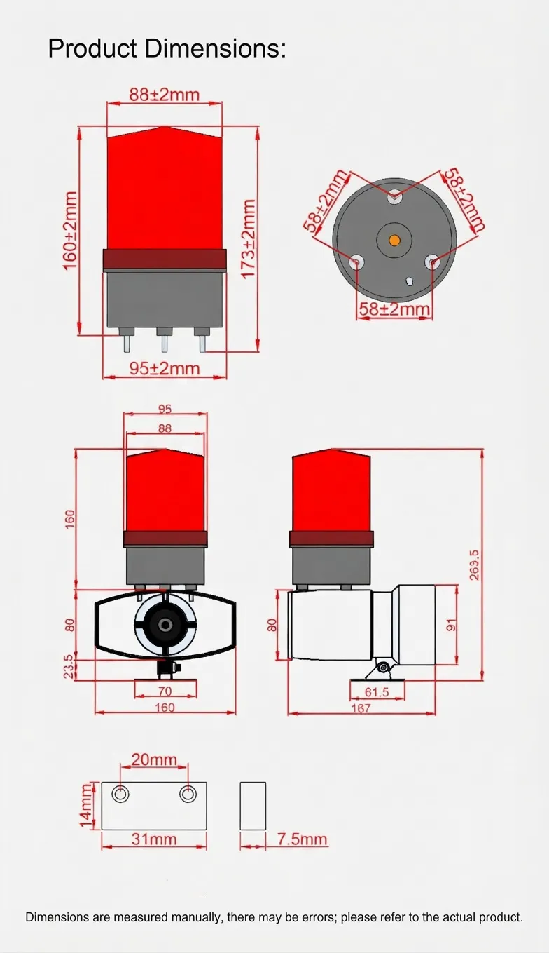 Magnetic Door & Window Alarm System / Integrated Audible & Visual Alarm