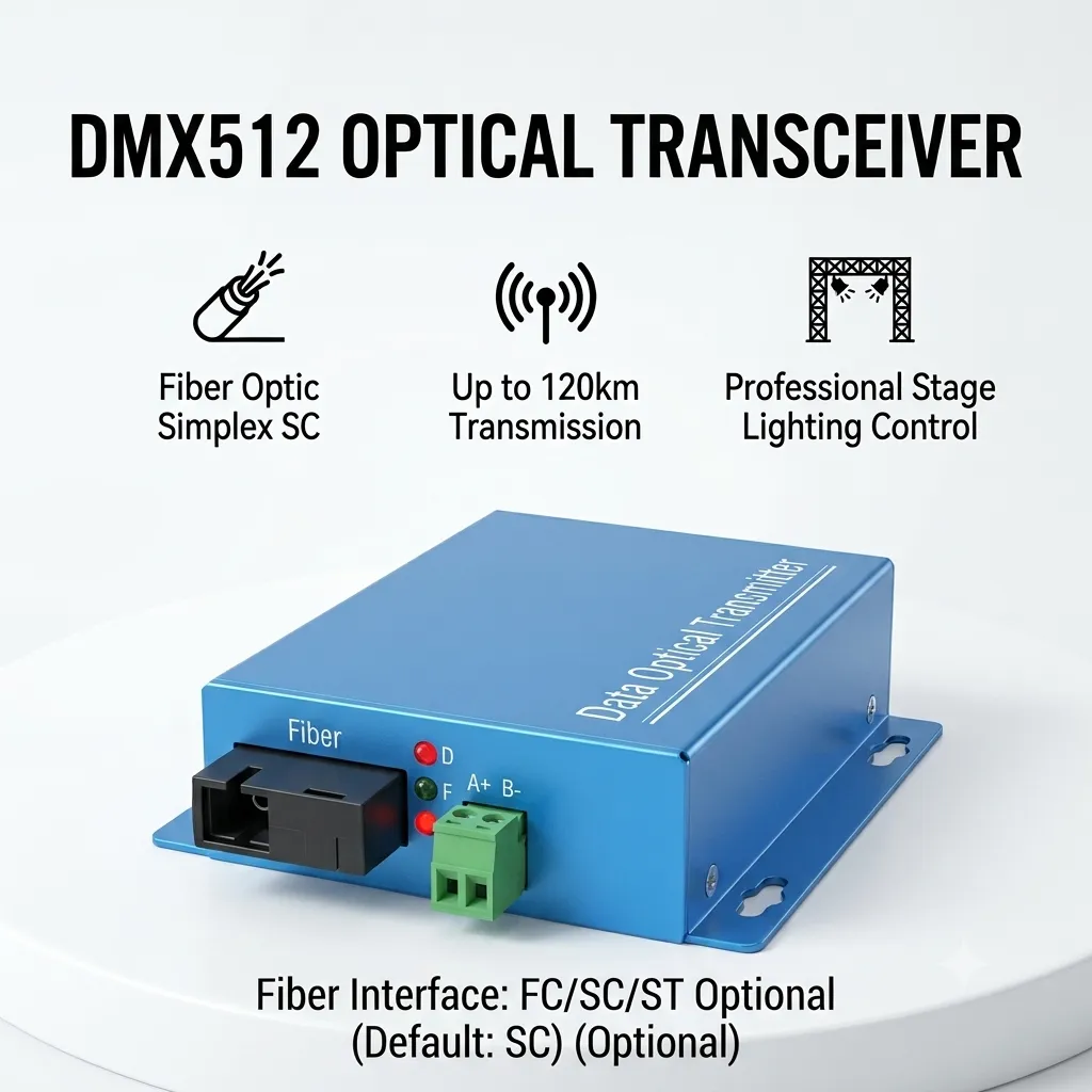 DMX512 Optical Fiber Transceiver