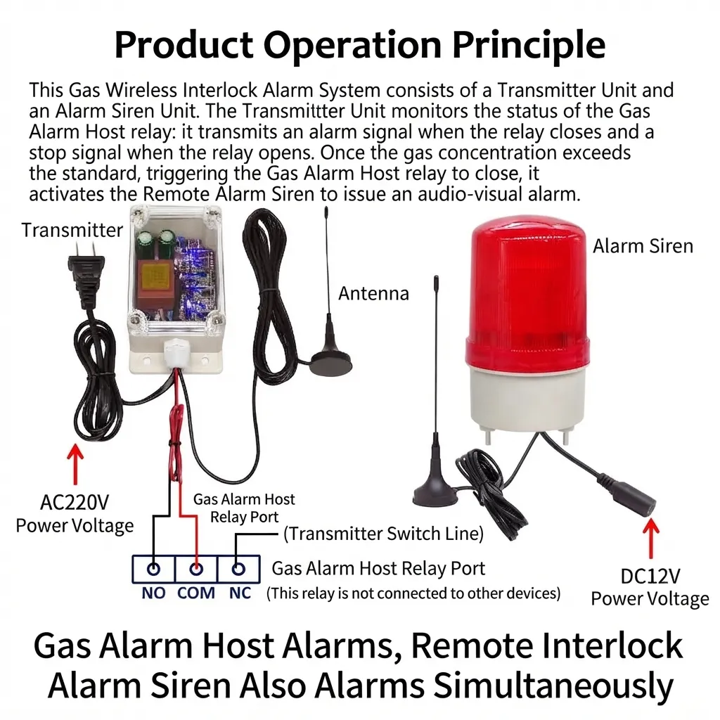 Gas Leakage Linkage Alarm System